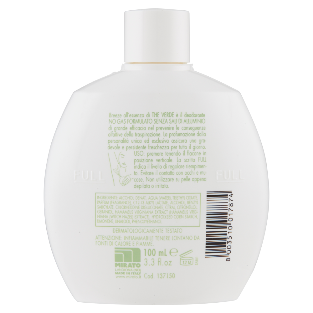 Breeze The Verde Deodorante Squeeze 100 ml, , large