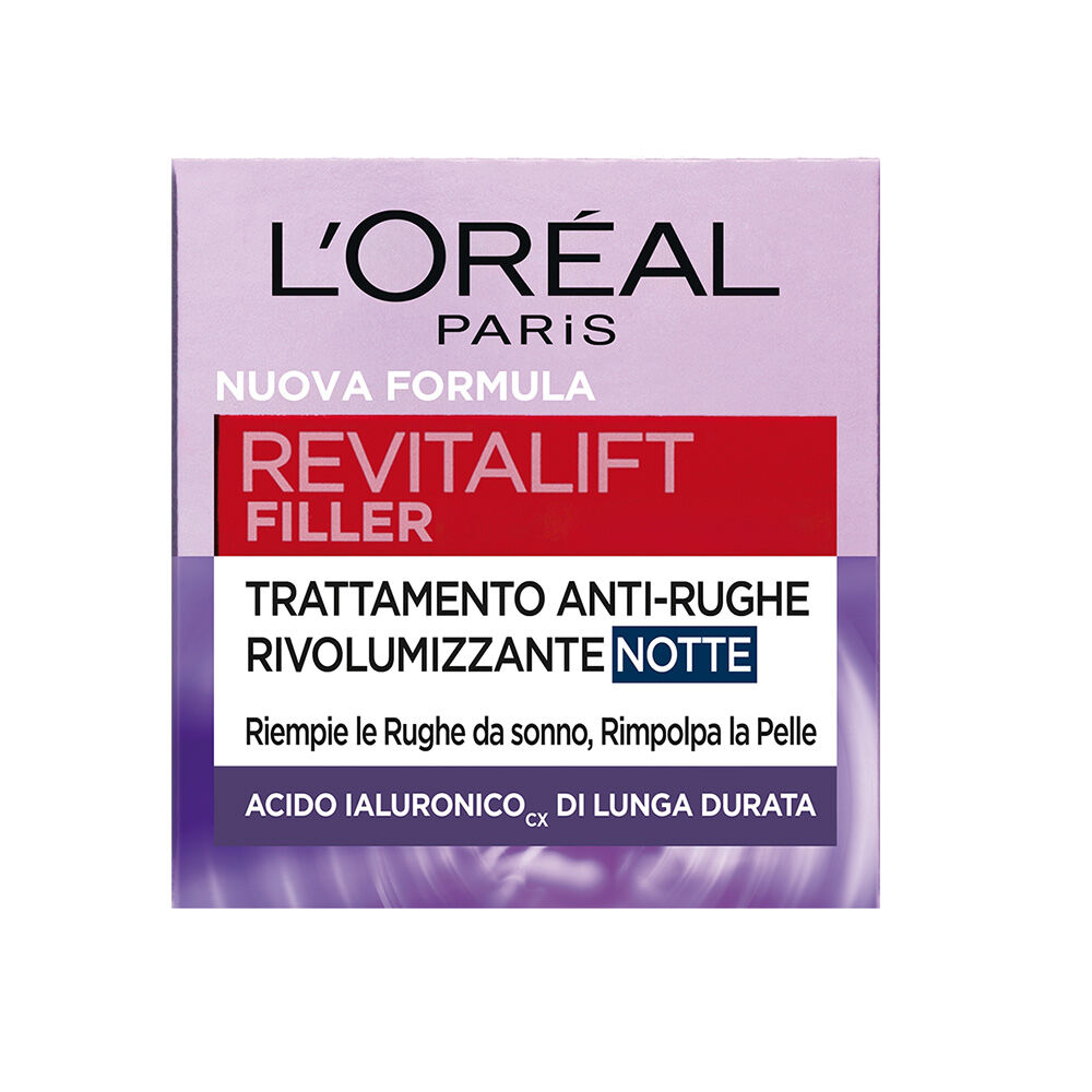 L'Oréal Paris Revitalift Filler [HA] Trattamento Anti-Rughe Notte 50 ml, , large