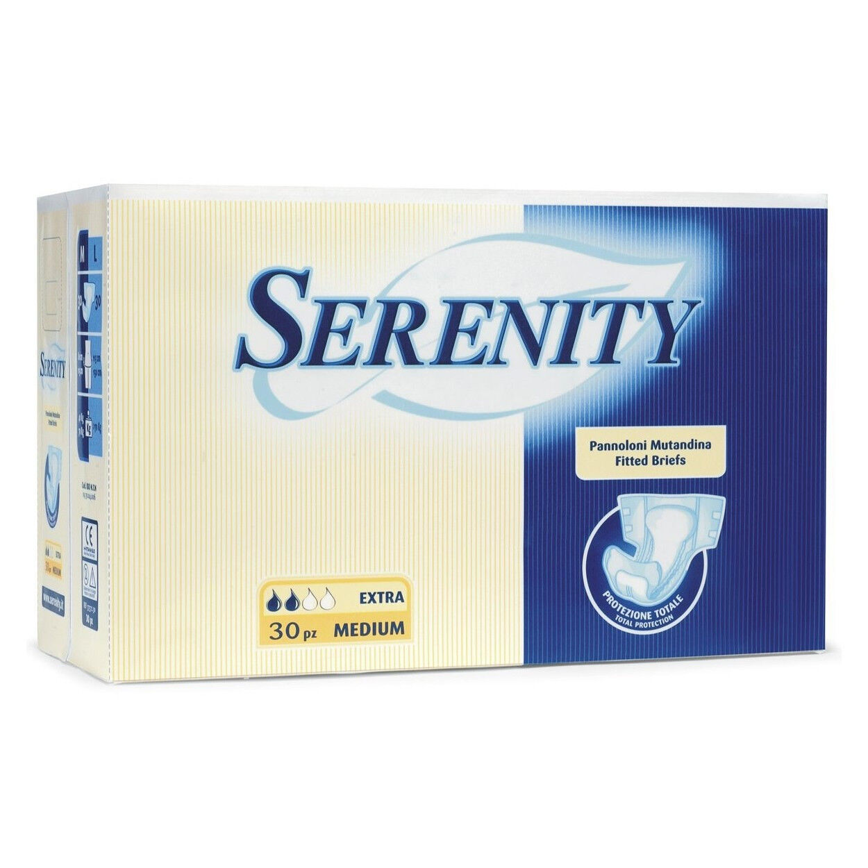 Serenity Classic Pannolone Mutanda Classic Extra Medium 30 Pezzi - -