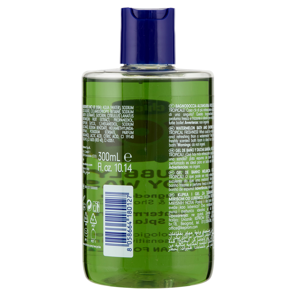 Chicco Pop Bubbly Body Wash Bagnodoccia Watermelon Splash 300 ml, , large