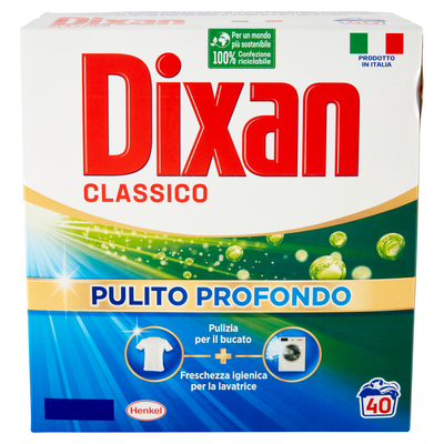 Dixan Detersivo Polvere Classico 40 Lavaggi