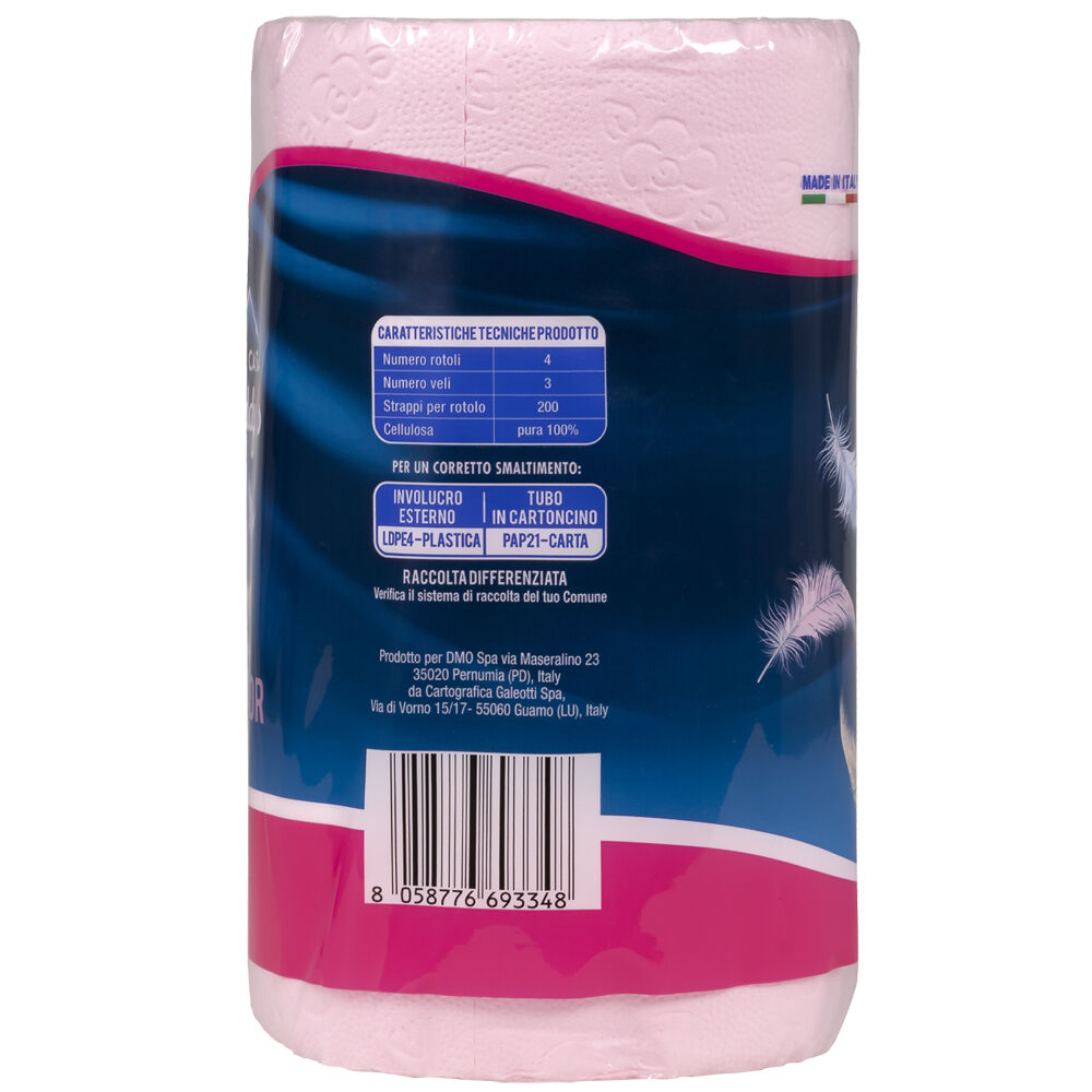 Caddy's Sweet Color Rosa Carta Igienica 4 Rotoli, , large