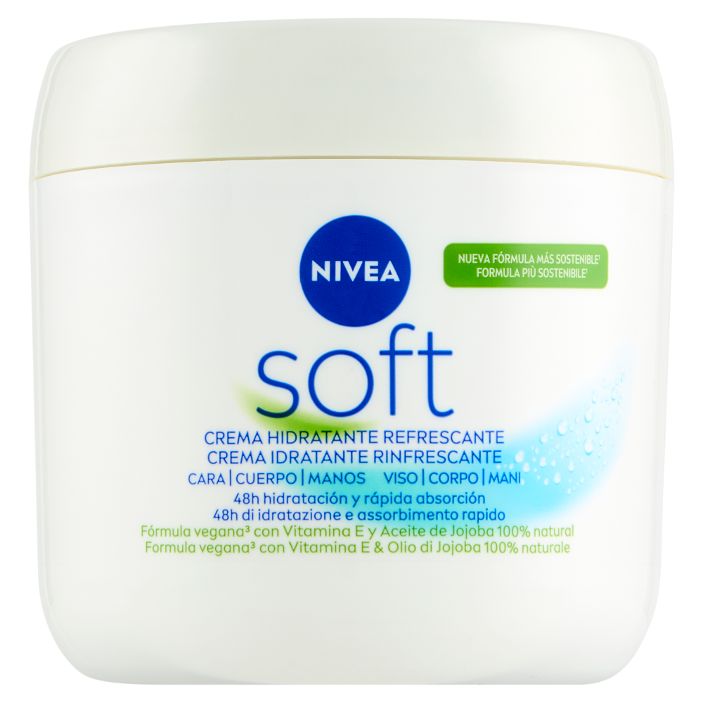 Nivea Soft Crema Idratante Rinfrescante 500 ml, , large