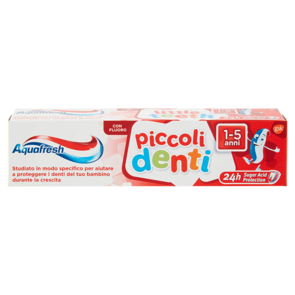 Aquafresh Piccoli Denti Dentifricio Bambini 1-5 anni 50ml, , large
