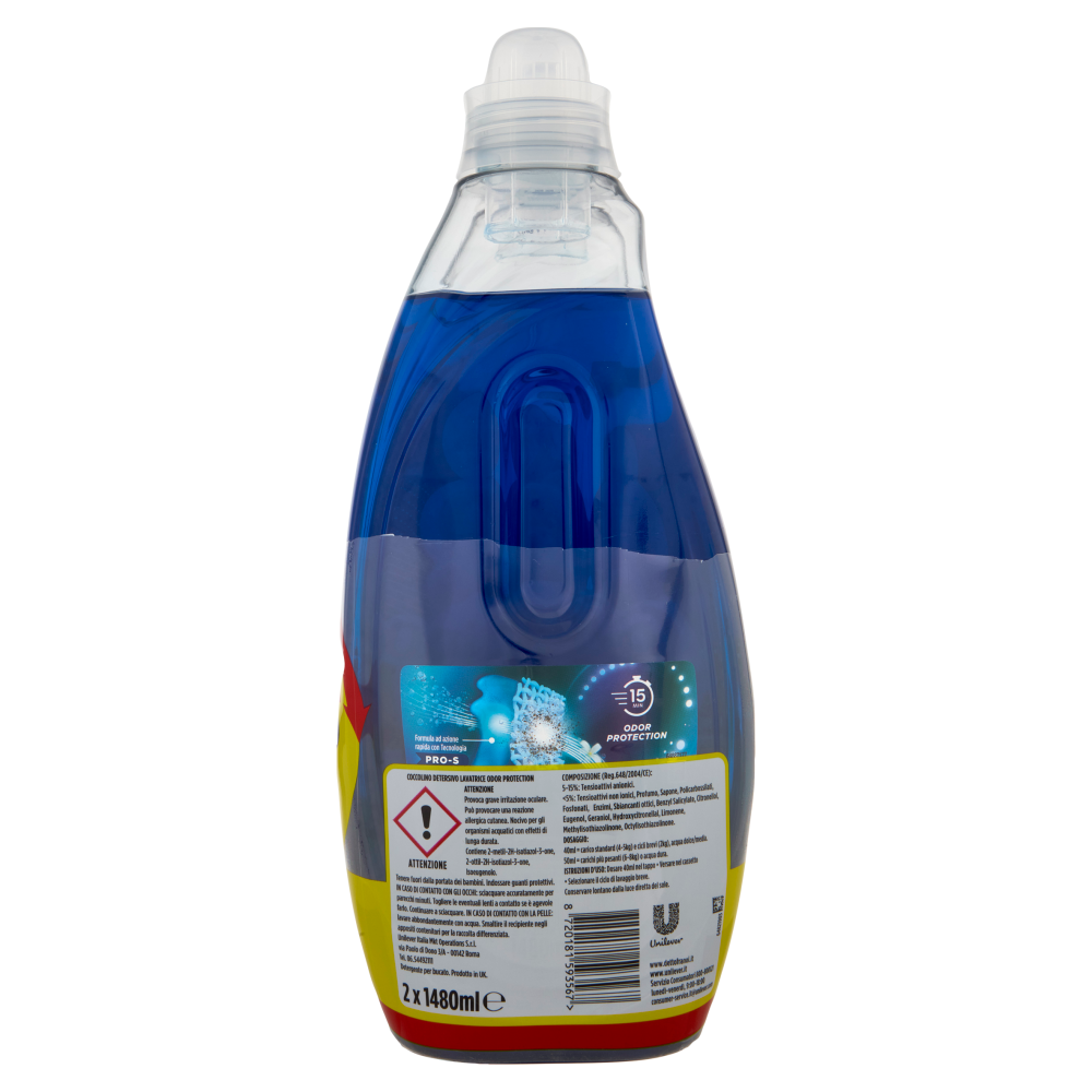 Coccolino Wonder Wash Detersivo Odor Protection Bipacco 2x37 Lavaggi, , large