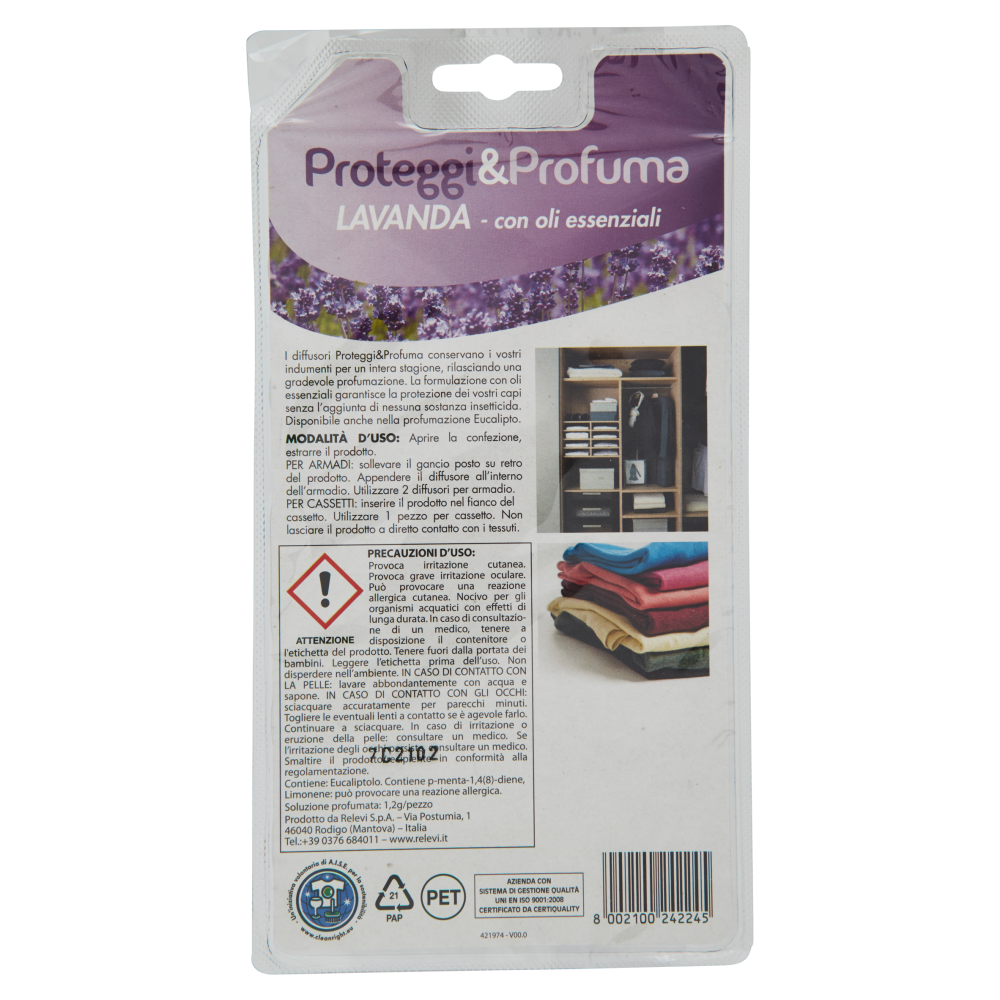 Relevi Proteggi&Profuma Lavanda diffusori 2 Pezzi, , large