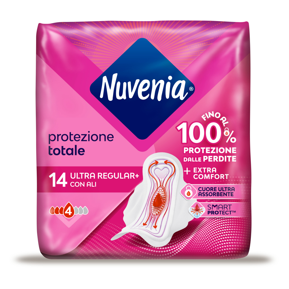 Nuvenia Ultra Sottile con Ali 14 Assorbenti - -