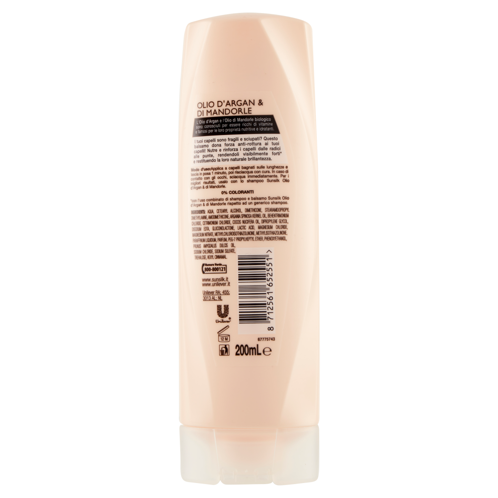Sunsilk Ricarica Naturale Balsamo Anti-Rottura 200 ml, , large