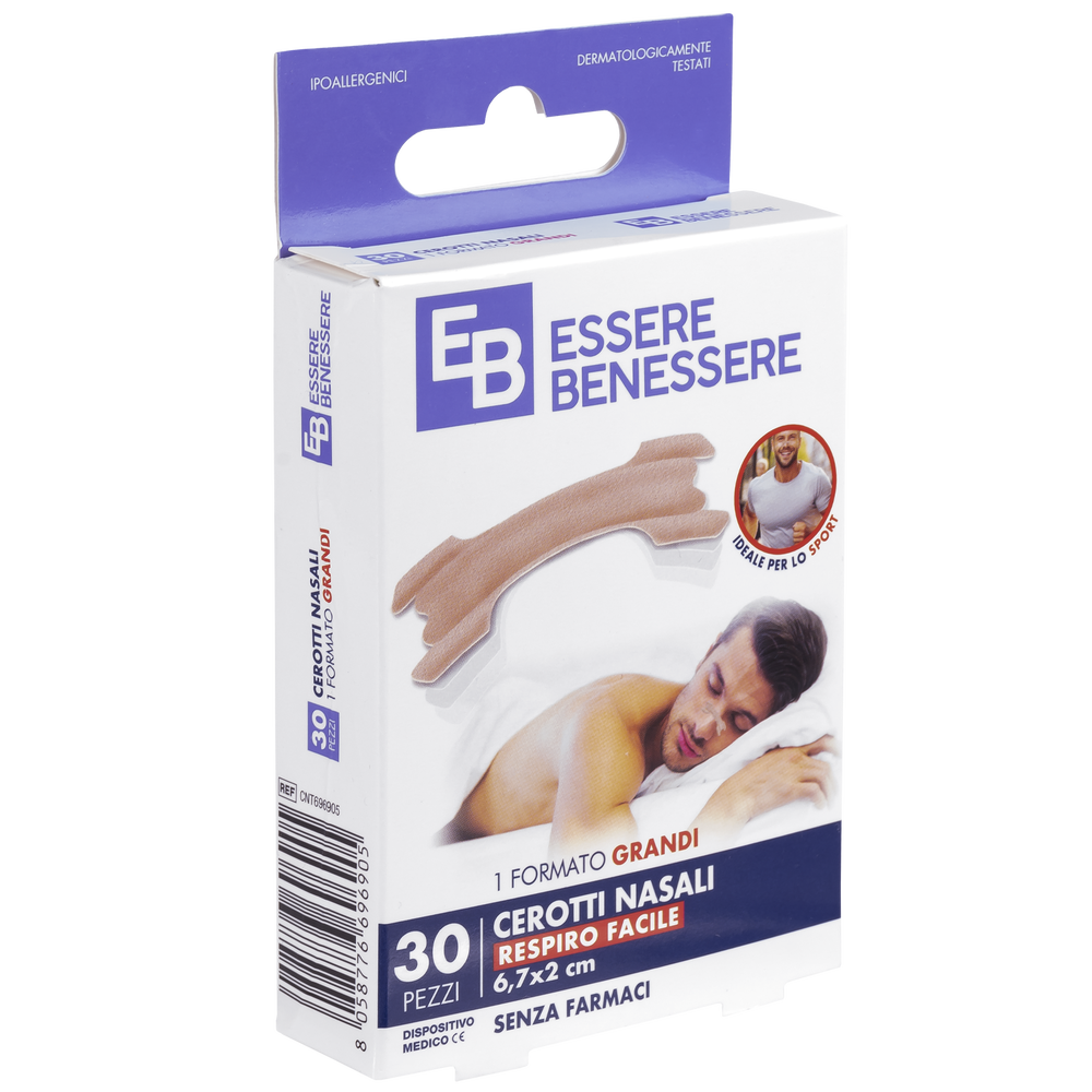 Essere Benessere Cerotti Nasali Grandi 30pz, , large