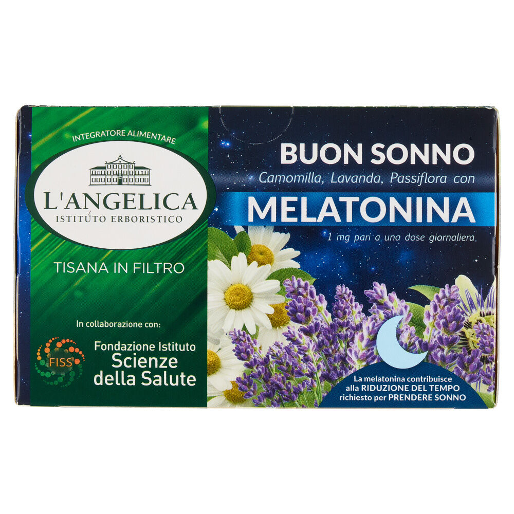 L'Angelica Tisana Buon Sonno con Melatonina x15	, , large