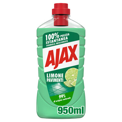 Ajax Detersivo Pavimenti Limone Ultra Sgrassante 950ml