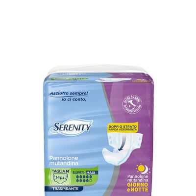Serenity Pannolone Mutandina Giorno Extra Taglia M 14 Pezzi