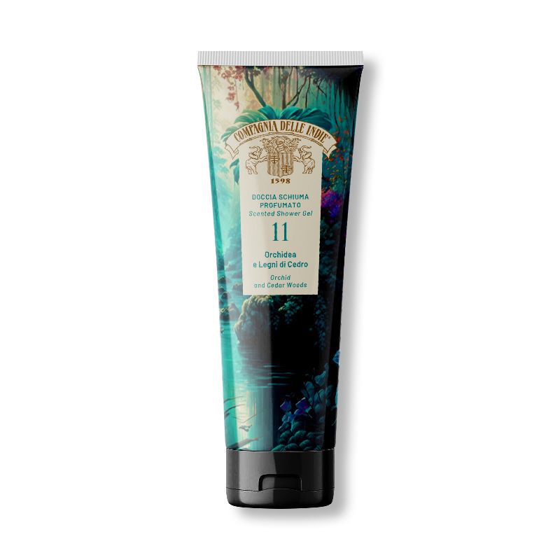 Compagnia delle Indie Docciaschiuma Profumato N.11 Orchidea e Legni di Cedro 250ml - -