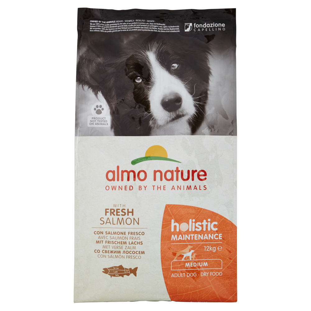 Almo Nature Holistic Maintenance Medium Adult Dog con Salmone Fresco 12 kg, , large