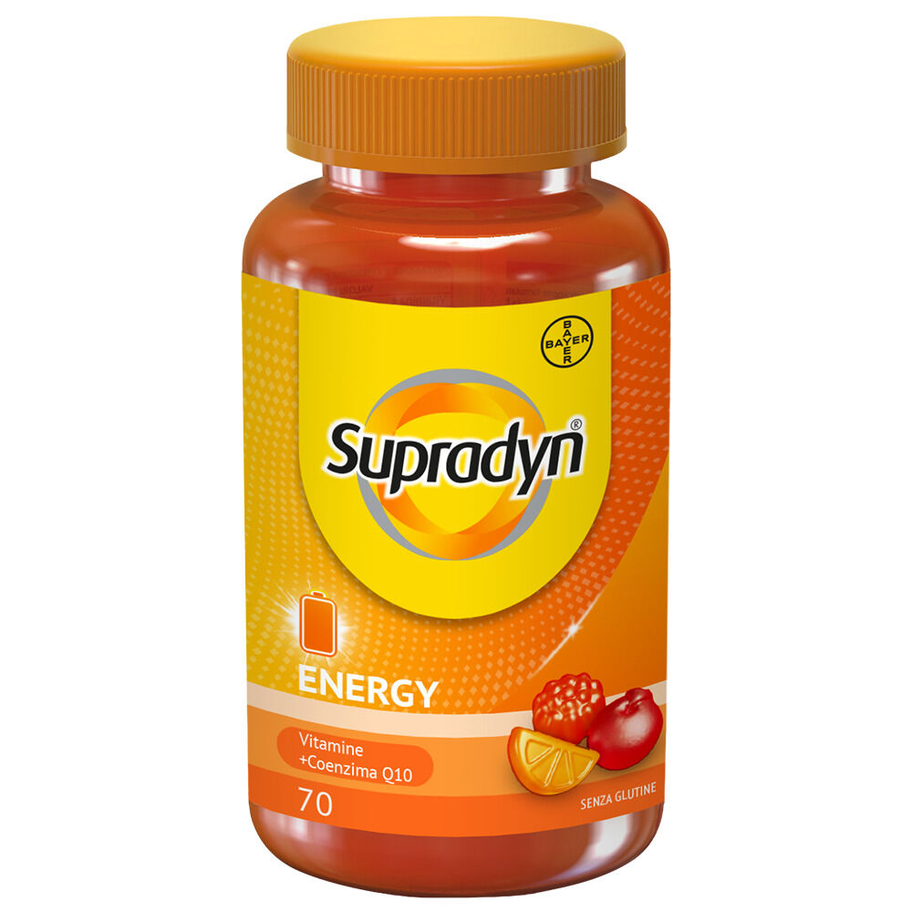 Supradyn Energy Integratore Multivitaminico con Vitamine e Coenzima Q10, 70 Caramelle Gommose - -