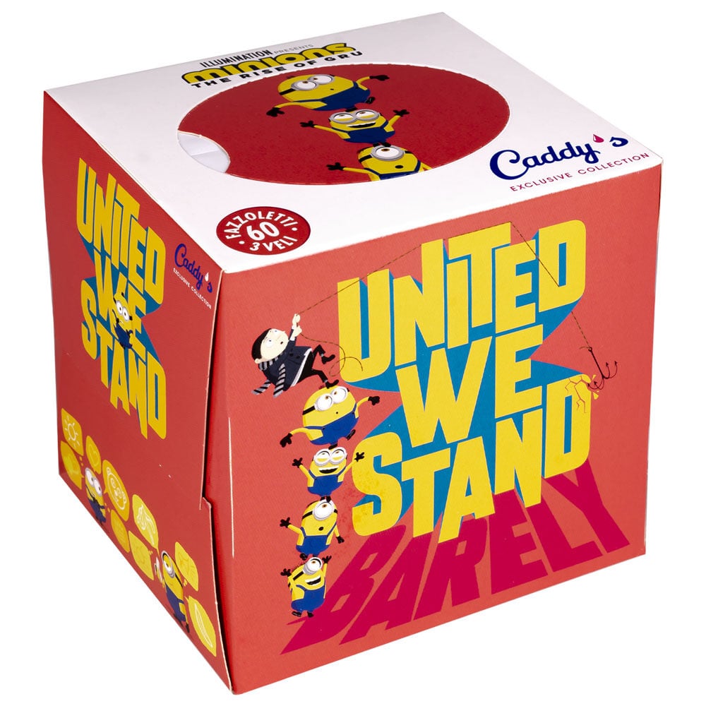 Caddy's Minions Fazzoletti 3 Veli Box 60 Pezzi - -