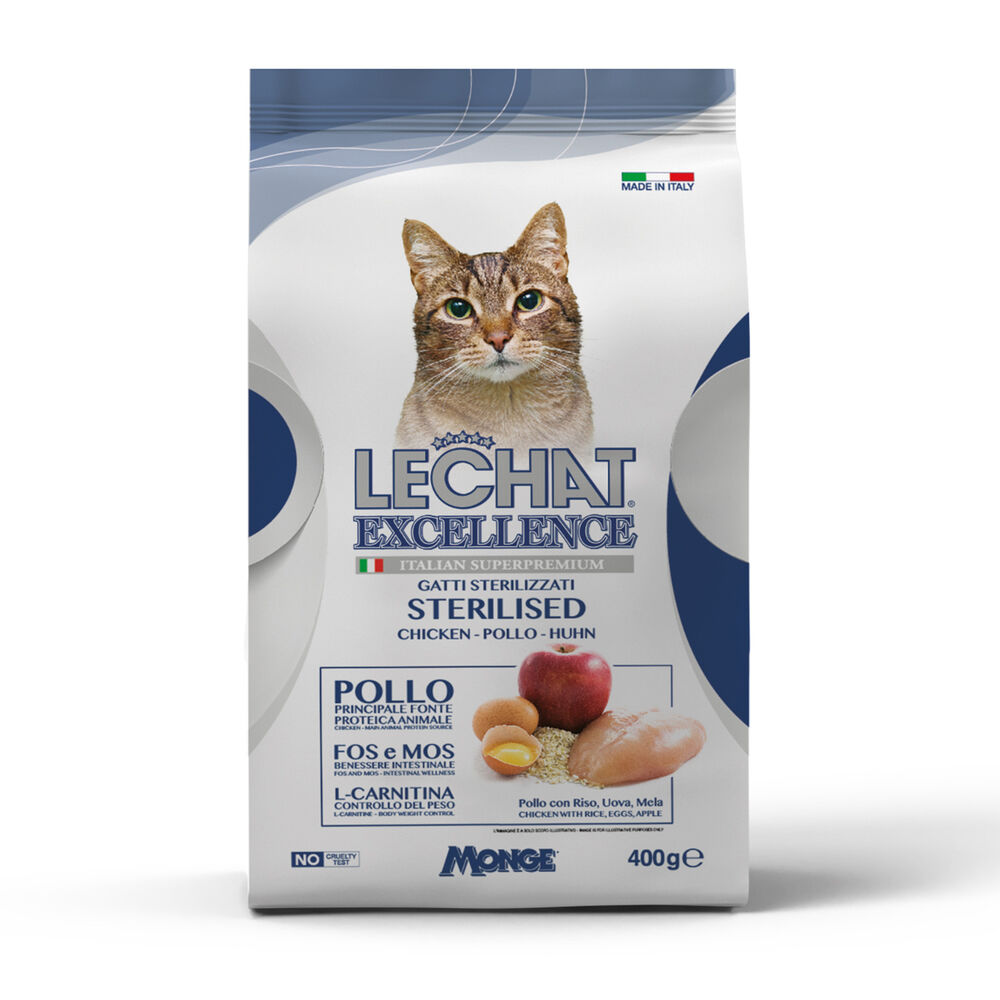 LeChat Excellence Sterilized Pollo 400 g, , large