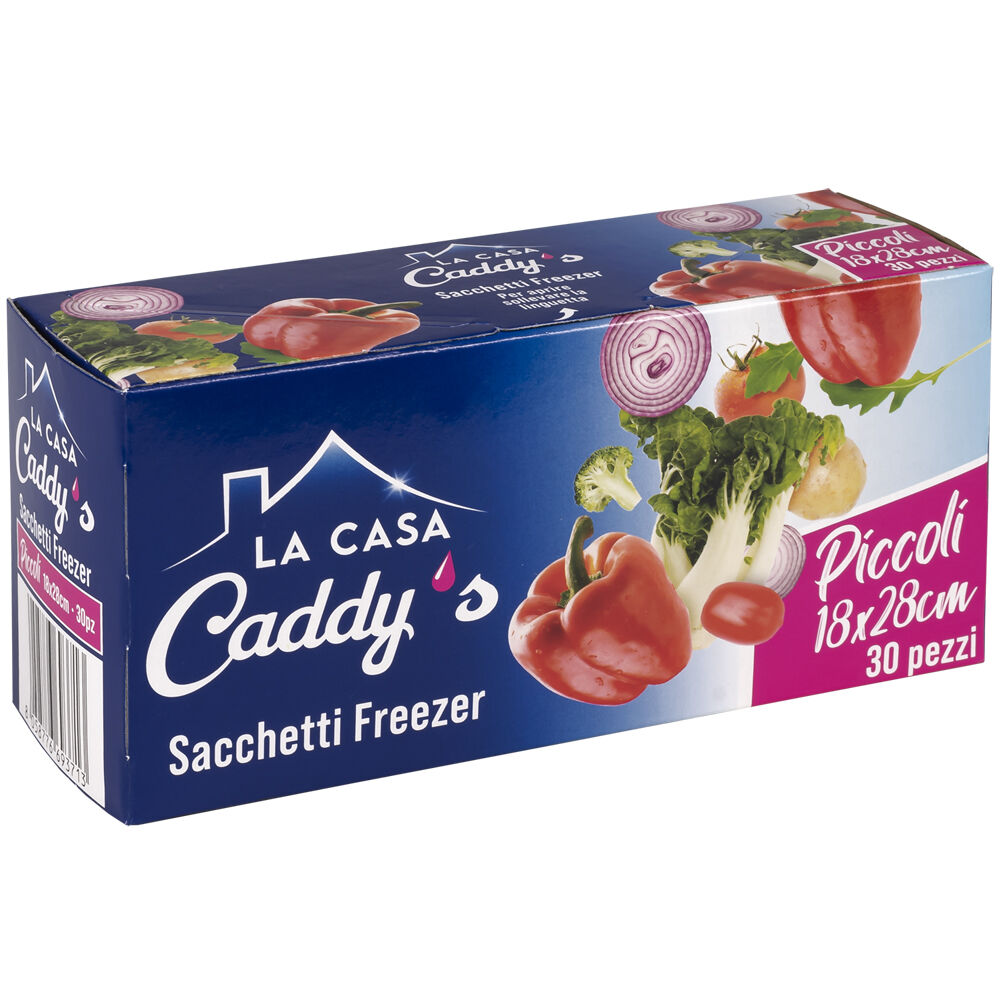 Caddy's Sacchetti Freezer Piccoli 18x28 30 Pezzi, , large