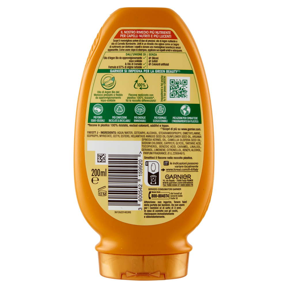 Ultra Dolce Meraviglioso all'Olio di Argan&Camelia Balsamo 200 ml, , large