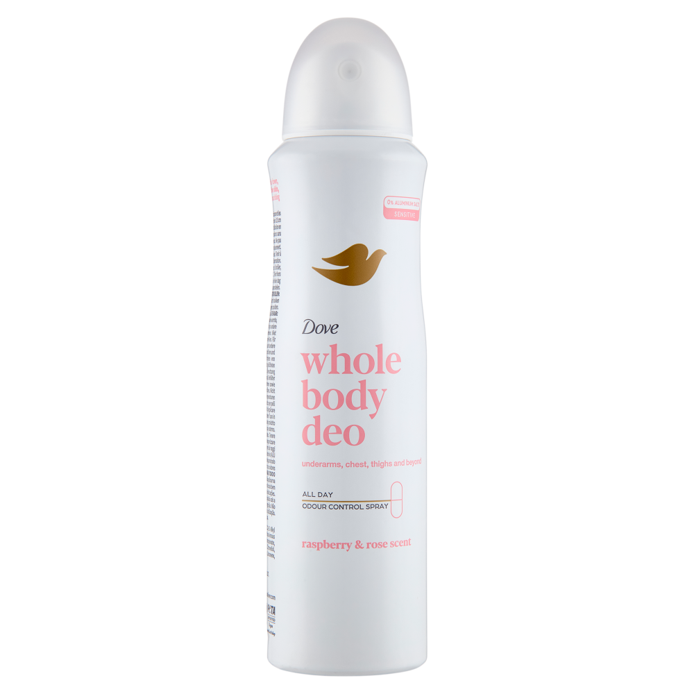 Dove Whole Body Deo Sensitive Raspberry & Rose Scent 150 ml - -