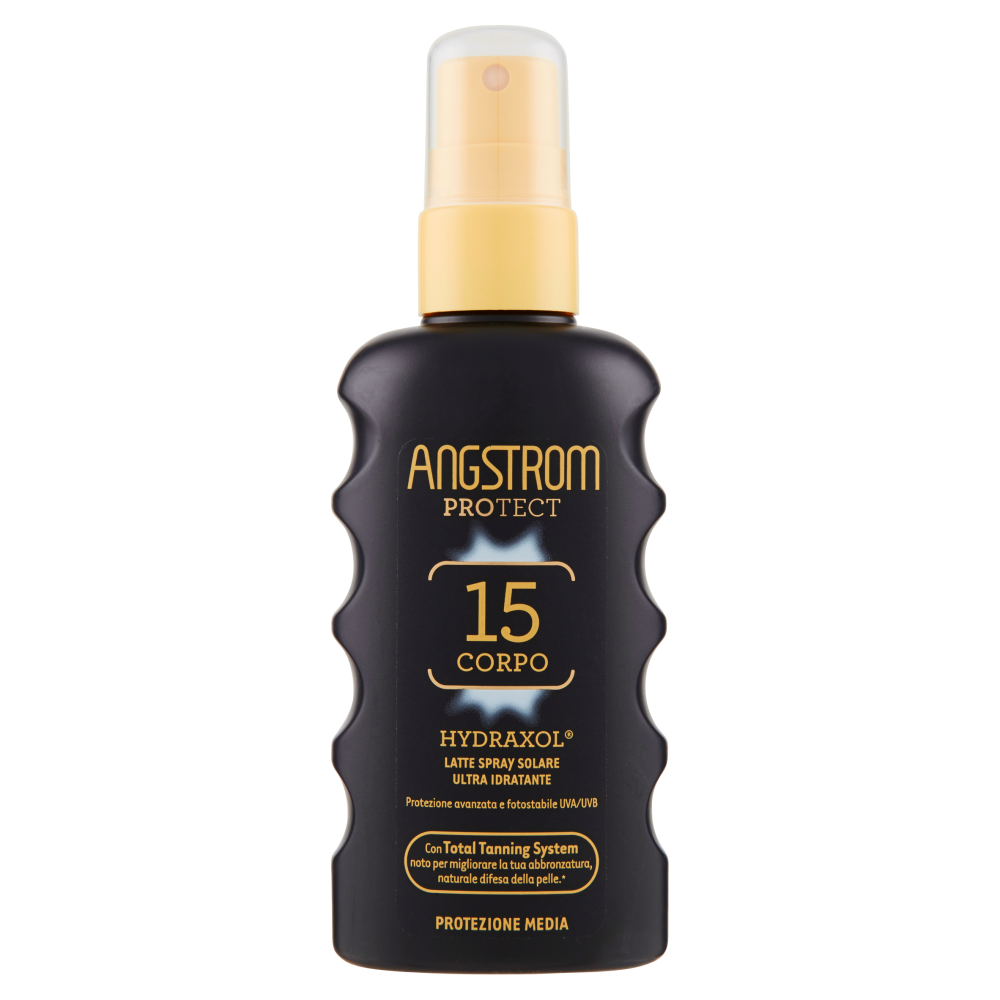 Angstrom Protect Hydraxol Latte Spray Solare Ultra Idratante Corpo Spf 15 175 ml - -