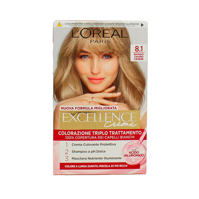 Excellence Crema Colorante Biondo Chiaro Cenere N.8.1