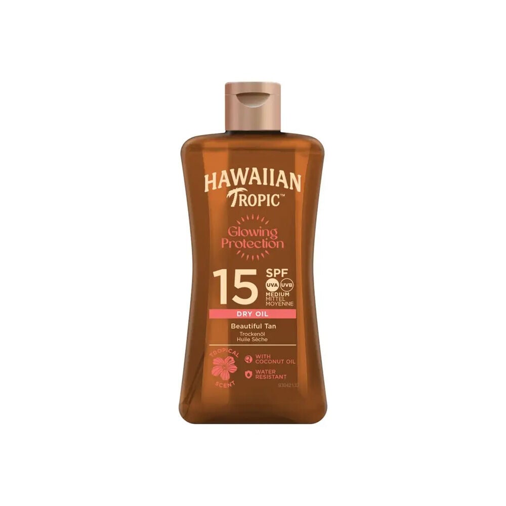Hawaiian Tropic Glowing Protection Dry Oil SPF15 &ndash; 100 ml, , large