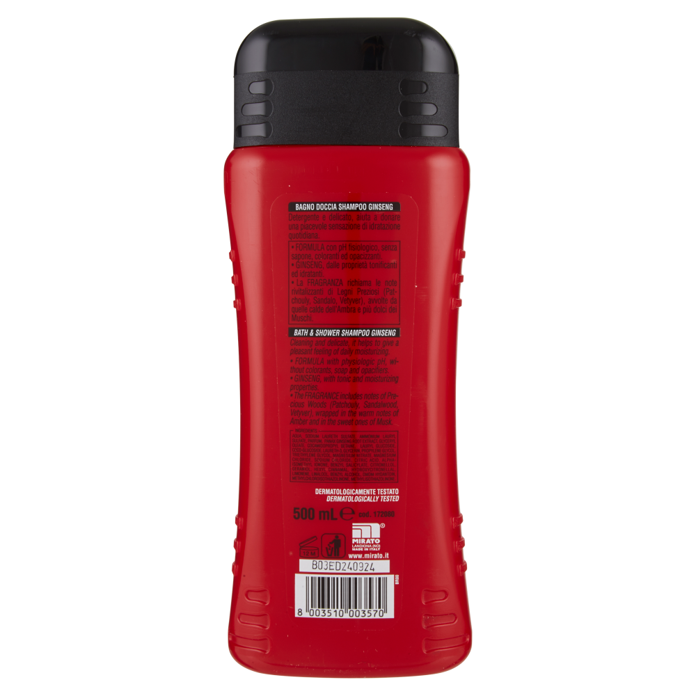 Intesa Pour Homme Bagnodoccia Shampoo Rivitalizzante Ginseng 500 ml, , large