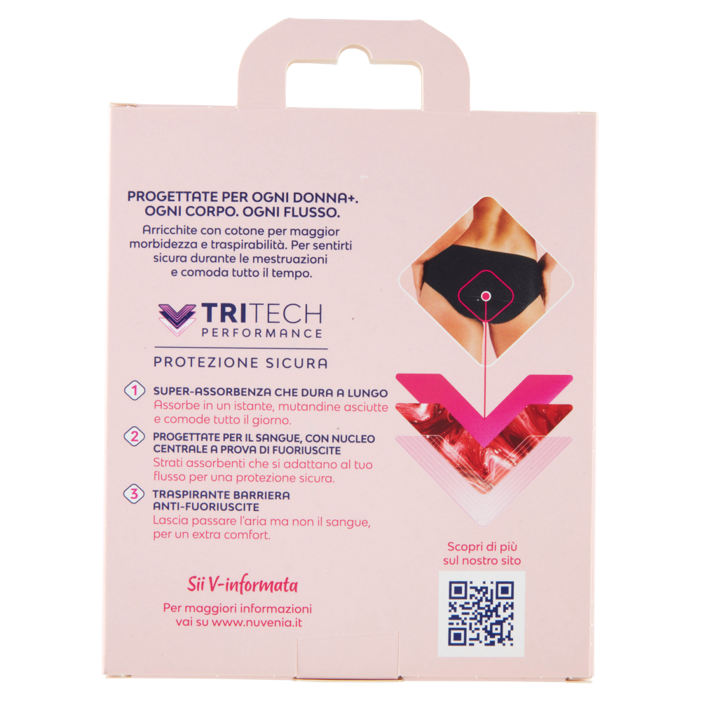 Intimawear by Nuvenia Mutandine Mestruali M Nero, , large