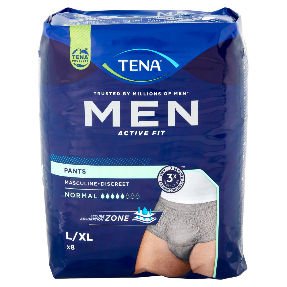Tena Men Active Fit Pants Normal Tg L 8 Pz - -