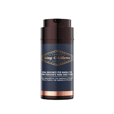 Gillette King C. Crema Idratante per Barba e Viso 100 ml