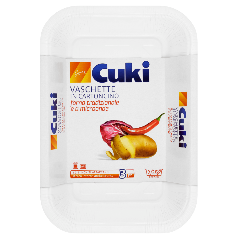 Cuki Vaschette in Cartoncino 3 Pezzi, , large