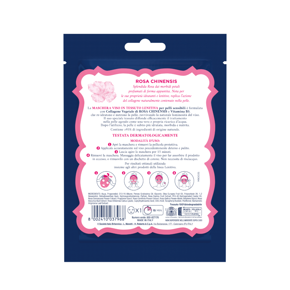 Acqua alle Rose Sensitive Maschera in Tessuto Idratante Intensiva 1 Pezzi, , large