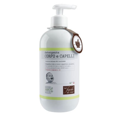 Fiocchi di Riso Detergente Corpo e Capelli Talco 400 ml