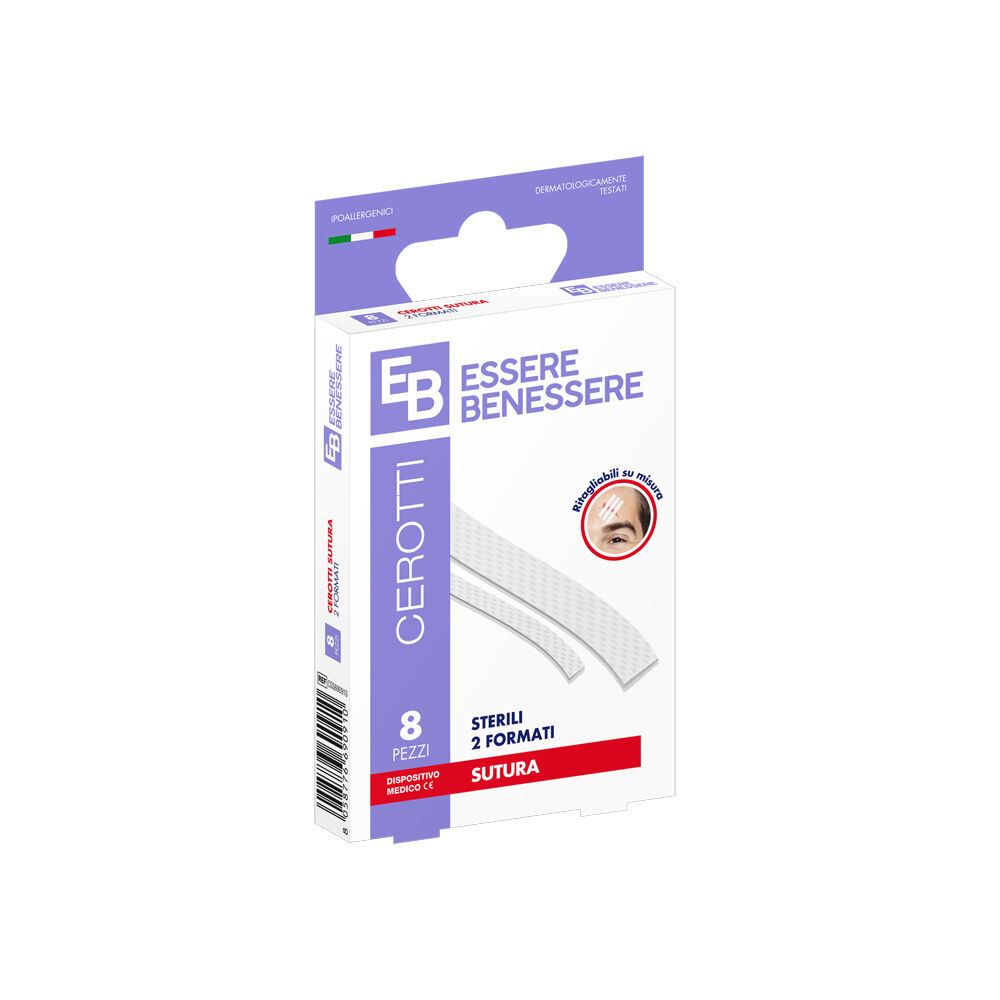 Essere Benessere Sutura 8 Cerotti, , large