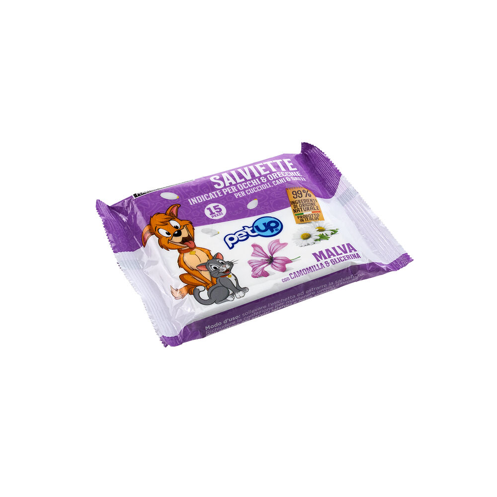 Petup Salviette Detergenti Occhi e Orecchie 15 Pezzi, , large