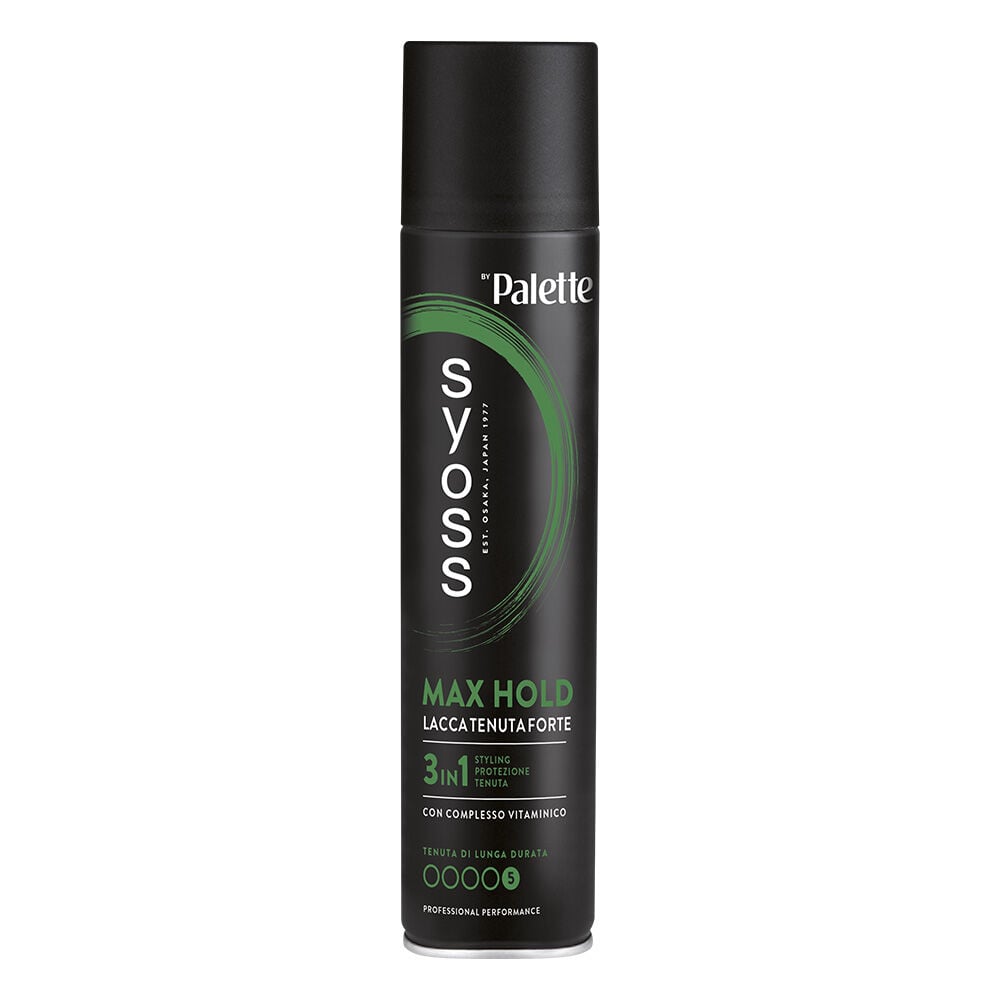 6pz PALETTE SYOSS MAX HOLD Lacca capelli spray tenuta forte 3in1 300ml - Immagine 5