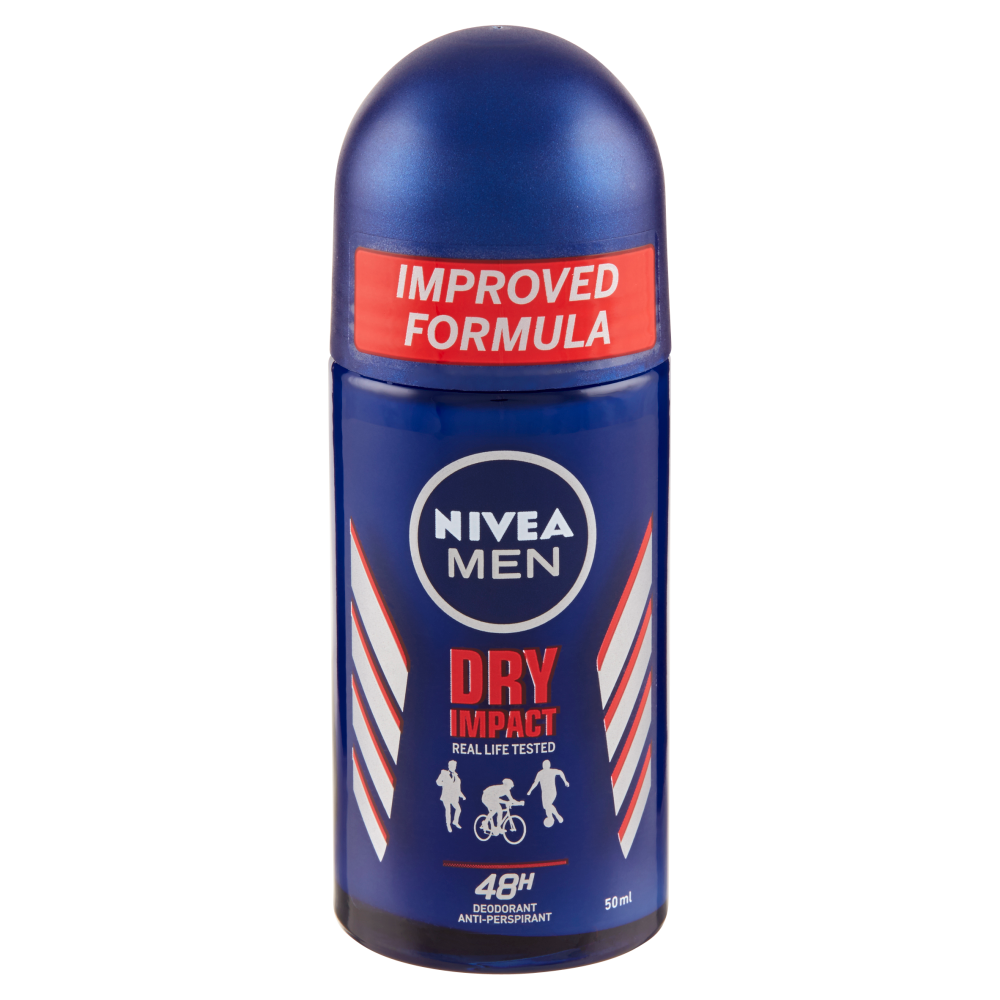 Nivea For Men Dry Deodorante Roll-On 50ml, , large