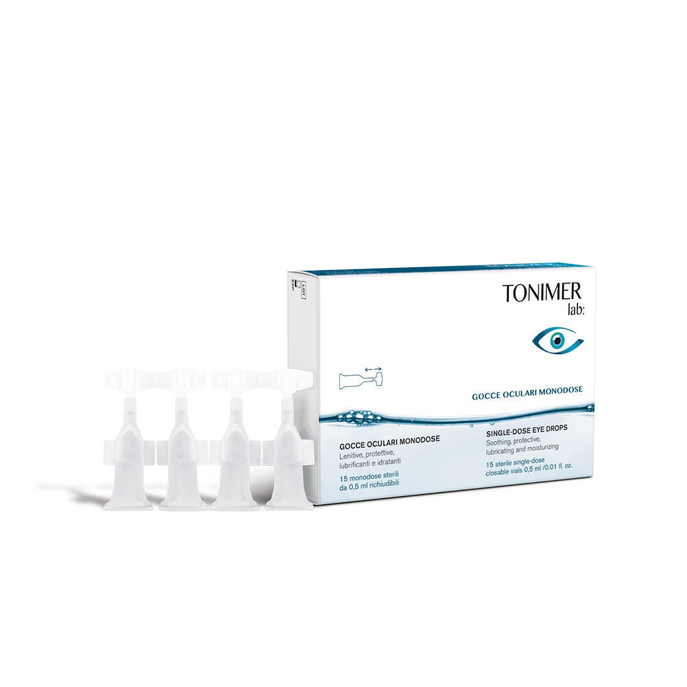 Tonimer Gocce Oculari Monodose con Acqua di Fiordaliso e Amamelide 15 Flaconcini - Tonimer - Immagine 10