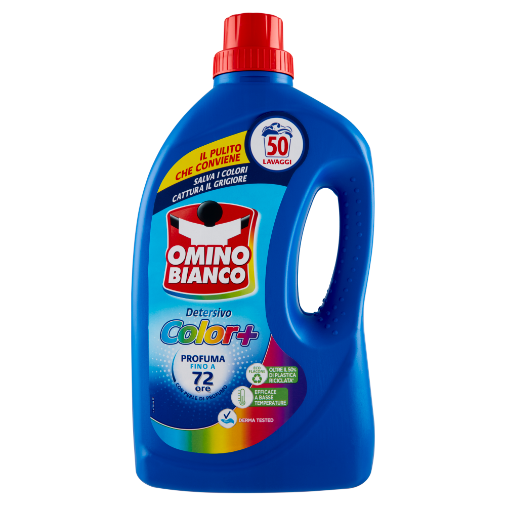 Omino Bianco Detersivo Lavatrice Liquido Color+ 50 Lavaggi 2000 ml, , large