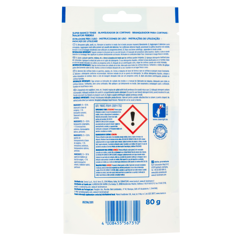 Dr. Beckmann Super bianco tende 80 g, , large