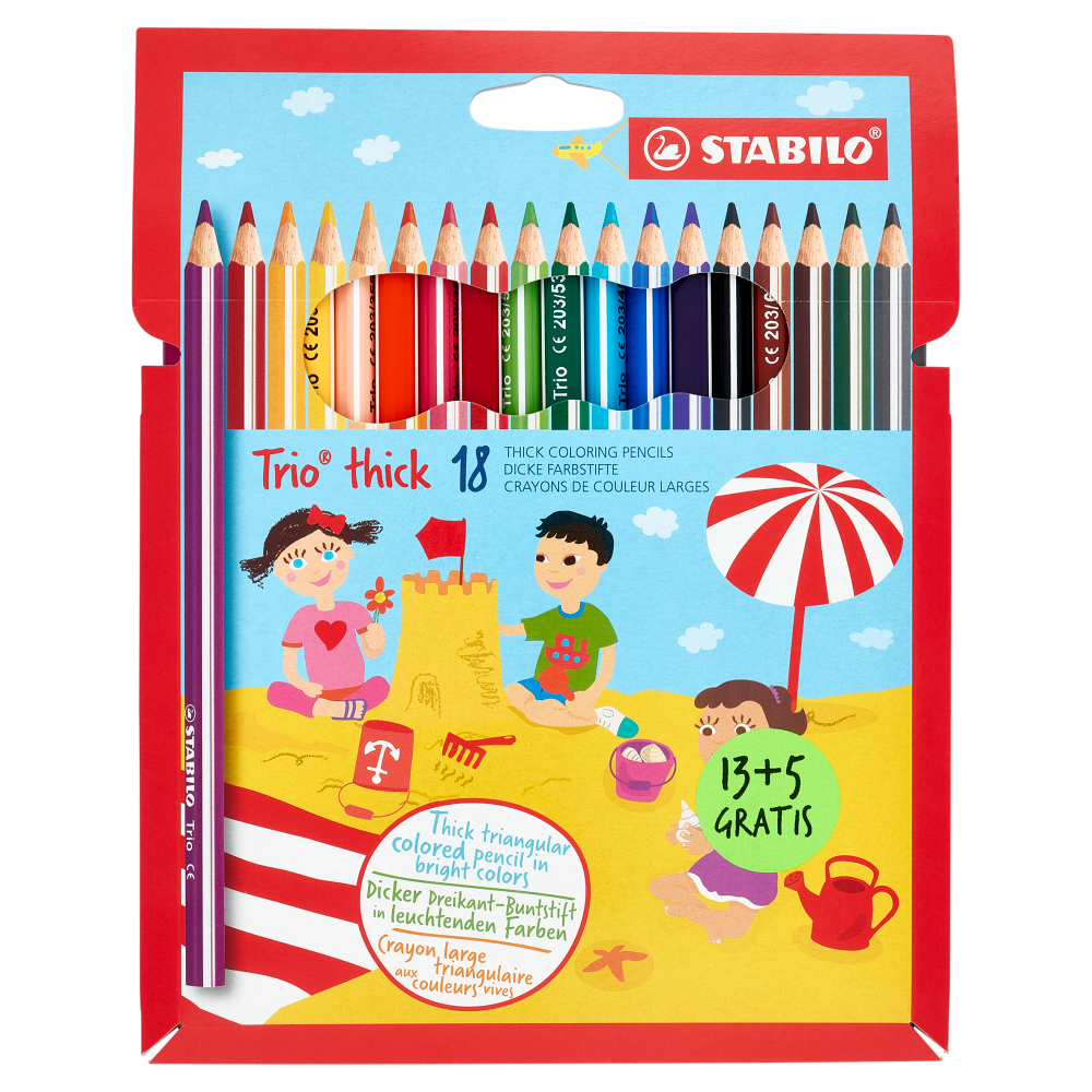 Stabilo Trio Matite Colorate Triangolari Ed Ergonomiche, , large