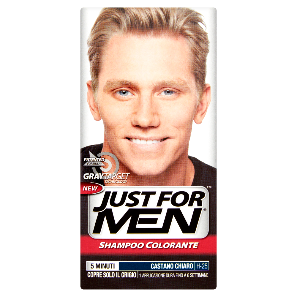 Just For Men Shampoo Colorante Castano Chiaro H-25 - -