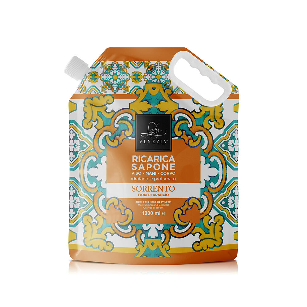 Lady Venezia Sorrento Sapone Mani Ricarica 1 Litro,  Lady Venezia Sorrento Sapone Mani Ricarica 1 Litro, , large