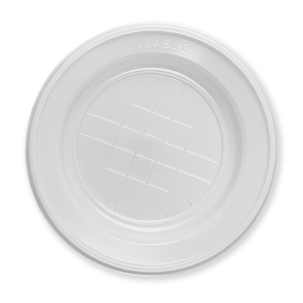 Ar&igrave; Piatti Fondi Bianchi 22 cm 25 pz Riutilizzabili	, , large
