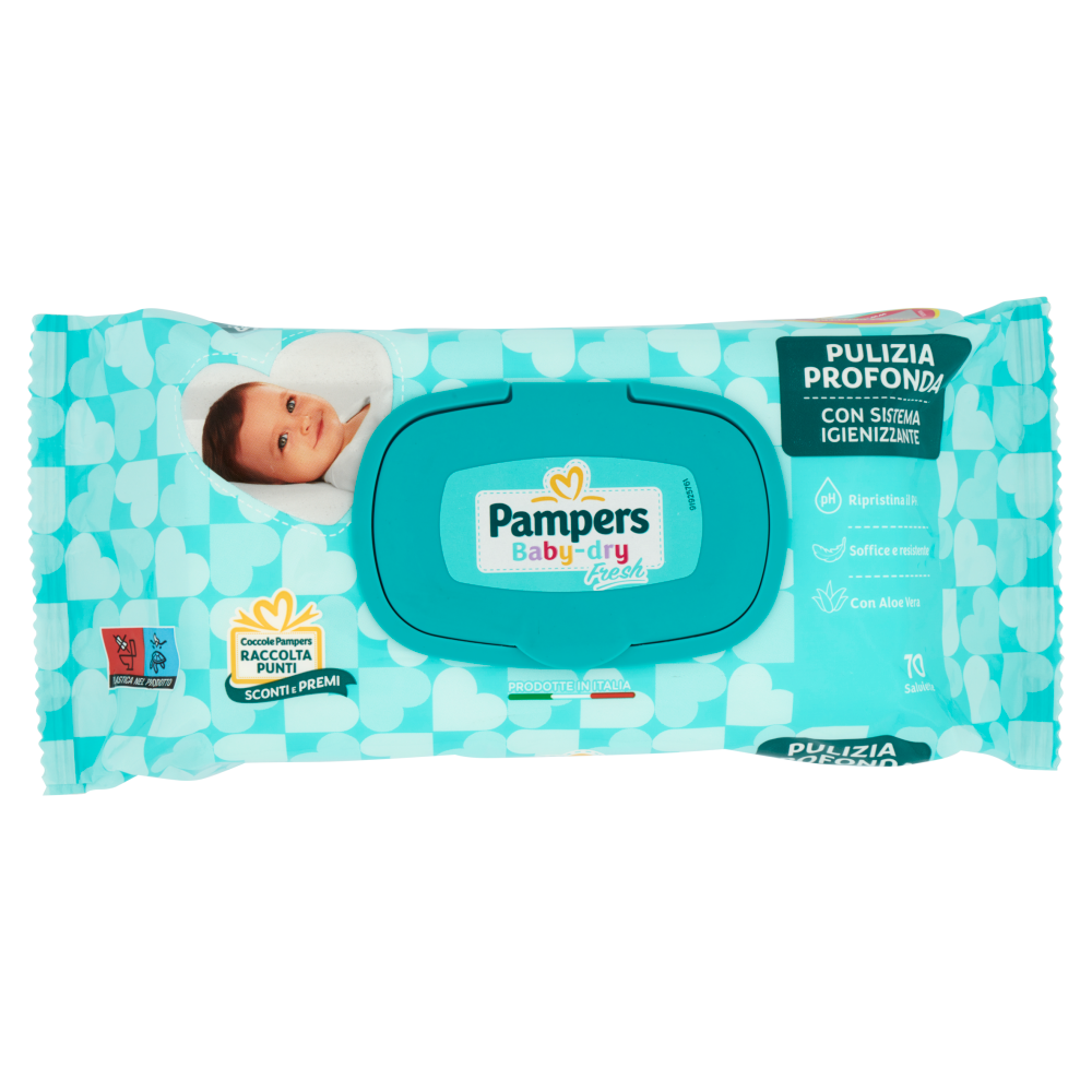 Pampers Baby-Dry Fresh 70 Salviettine, , large
