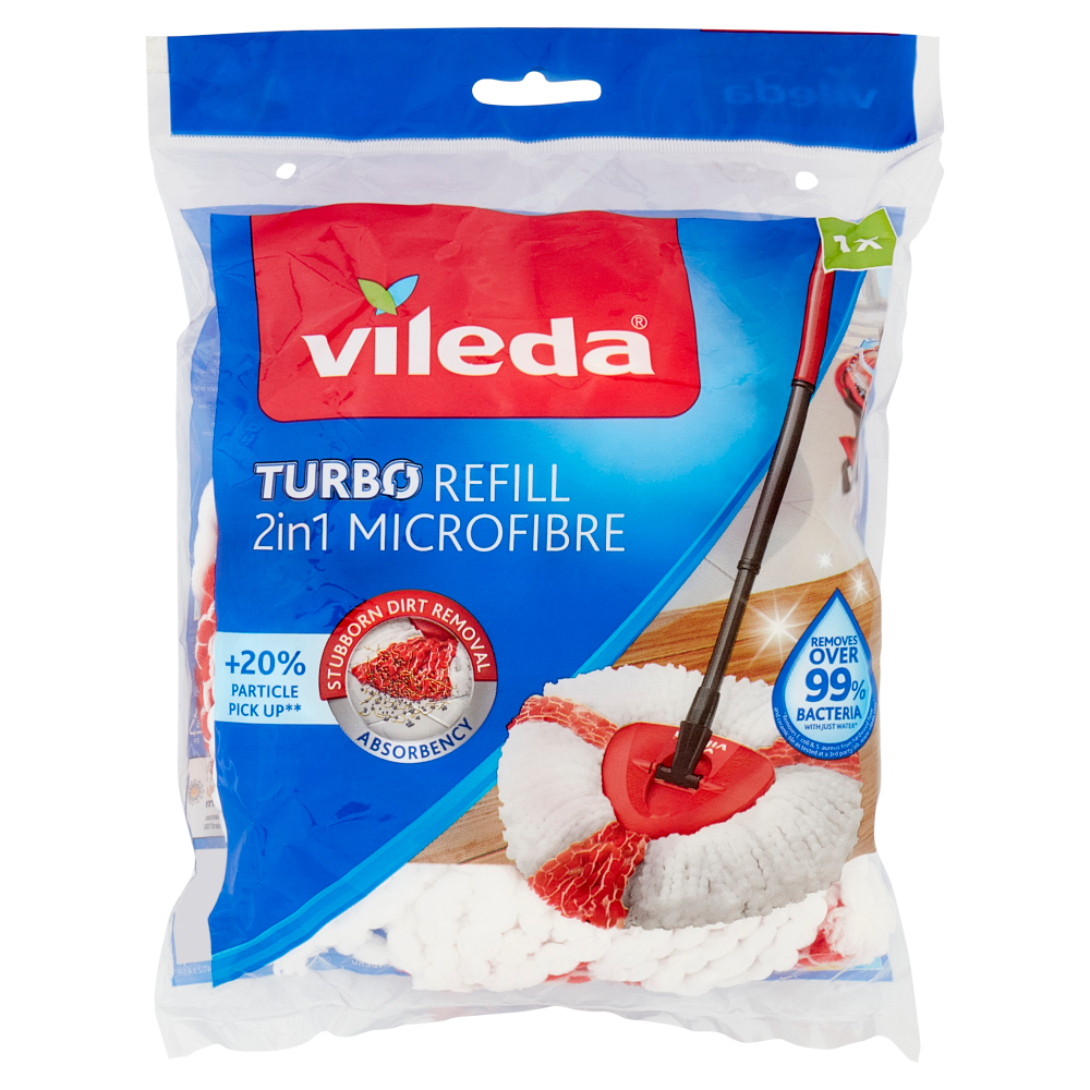 Vileda Turbo Ricambio 2in1 Fibre, , large