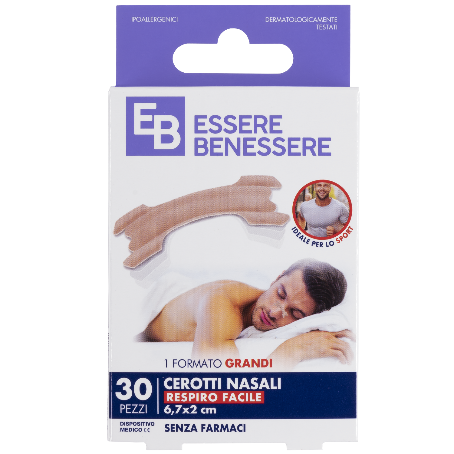 Essere Benessere Cerotti Nasali Grandi 30pz - -
