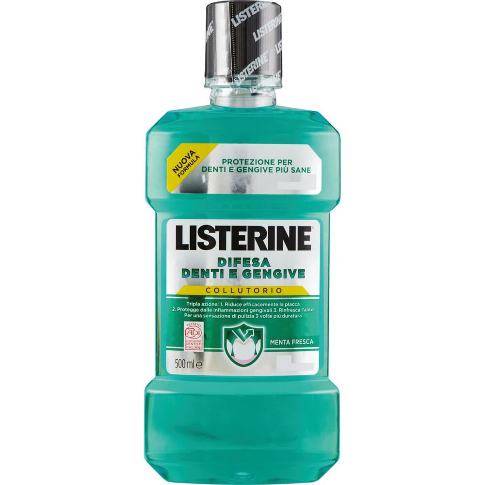 Listerine Difesa Denti e Gengive Collutorio 500 ml, , large