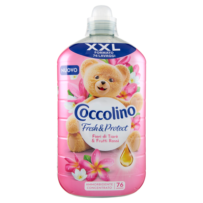 Coccolino Ammorbidente Concentrato Tiarè e Frutti Rossi 76 Lavaggi